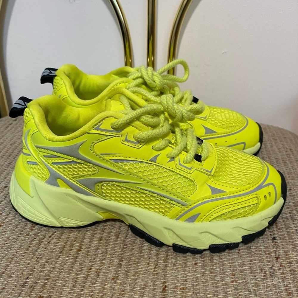 Zara -Vibrant Yellow Athletic Sneakers